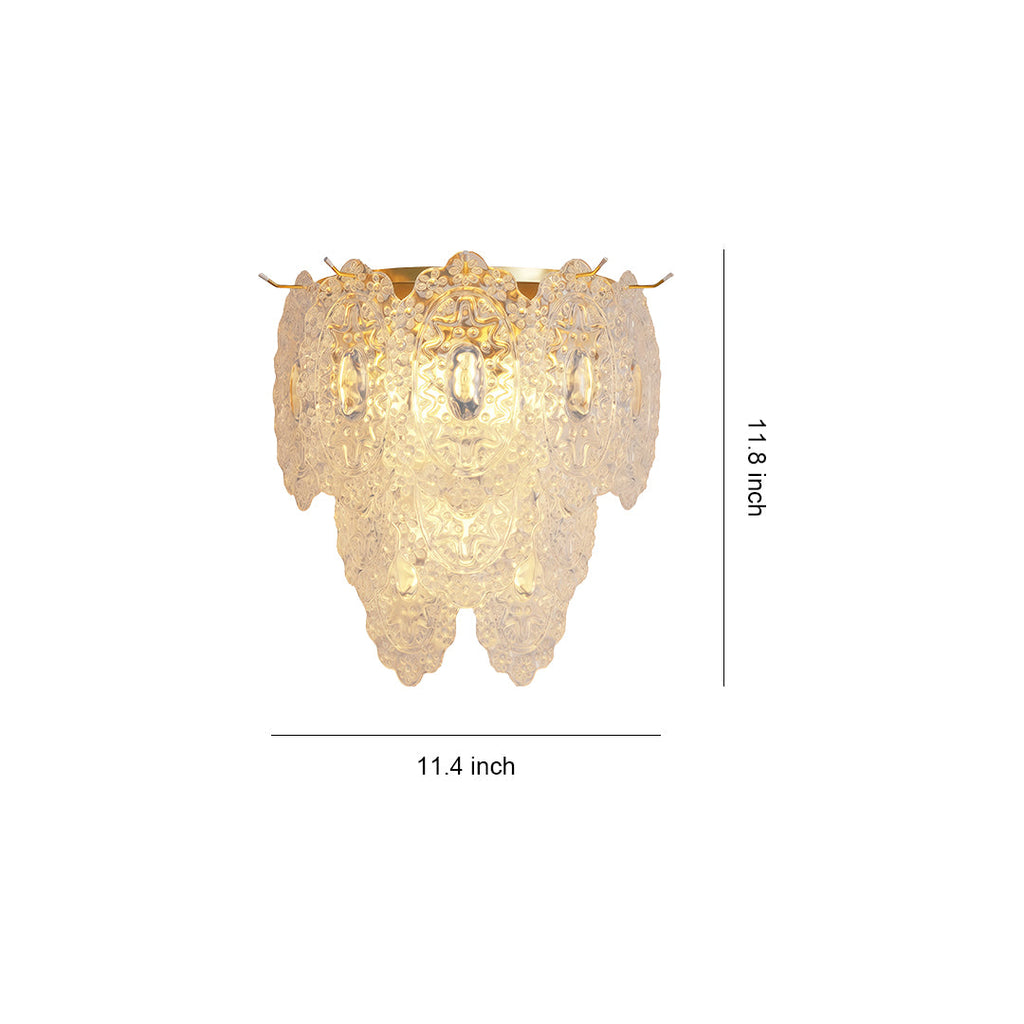 VIVIENNE COPPER AND CRYSTAL WALL SCONCE