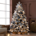 FROSTWELL WHIMSICAL SNOWFALL CHRISTMAS TREE WITH ILLUMINATED STRING ACCENTS