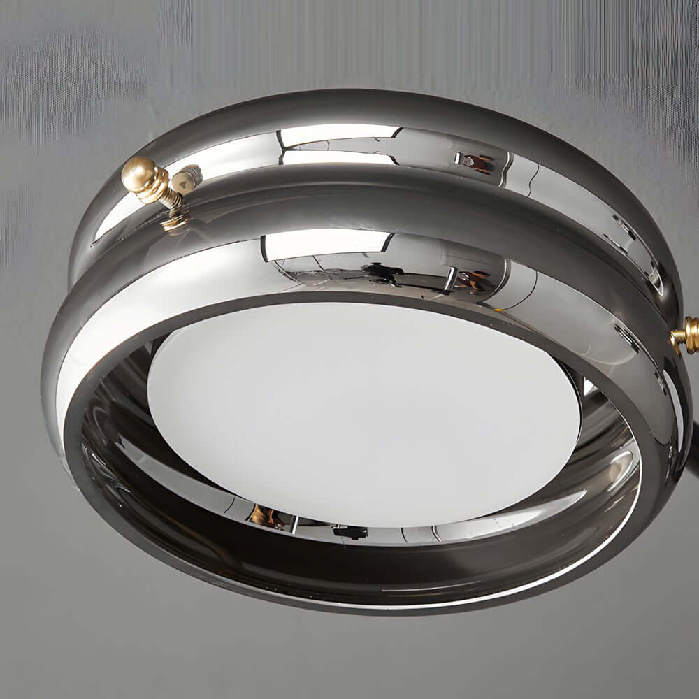 CHARLESTON COPPER TRIPLE-ARMED SEMI-FLUSH CEILING LANTERN