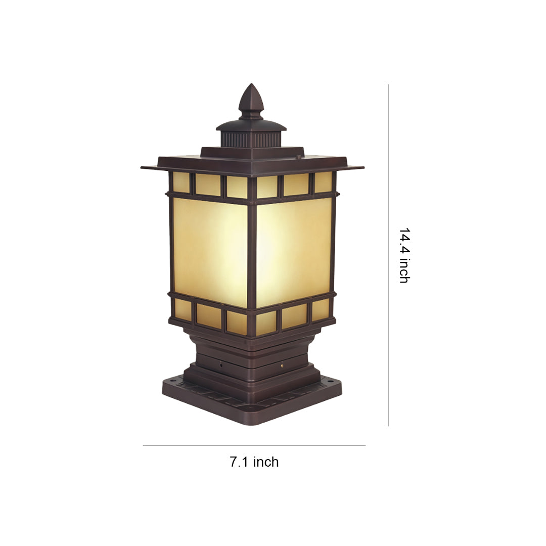 WINTHROP CAST IRON OUTDOOR LANTERN POST LIGHT