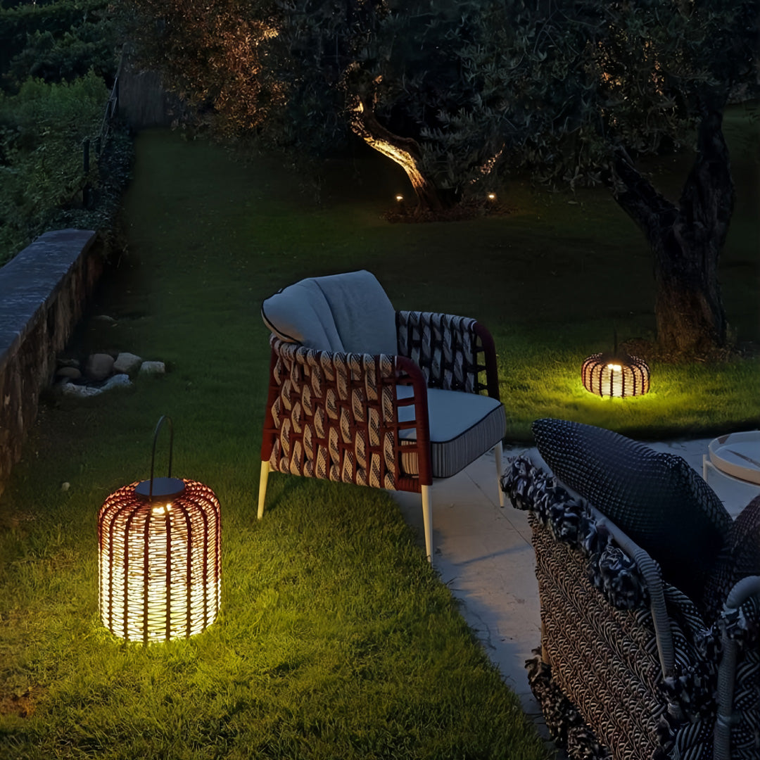 RAVENHURST WOVEN WATERPROOF LANTERN WITH LED ILLUMINATION