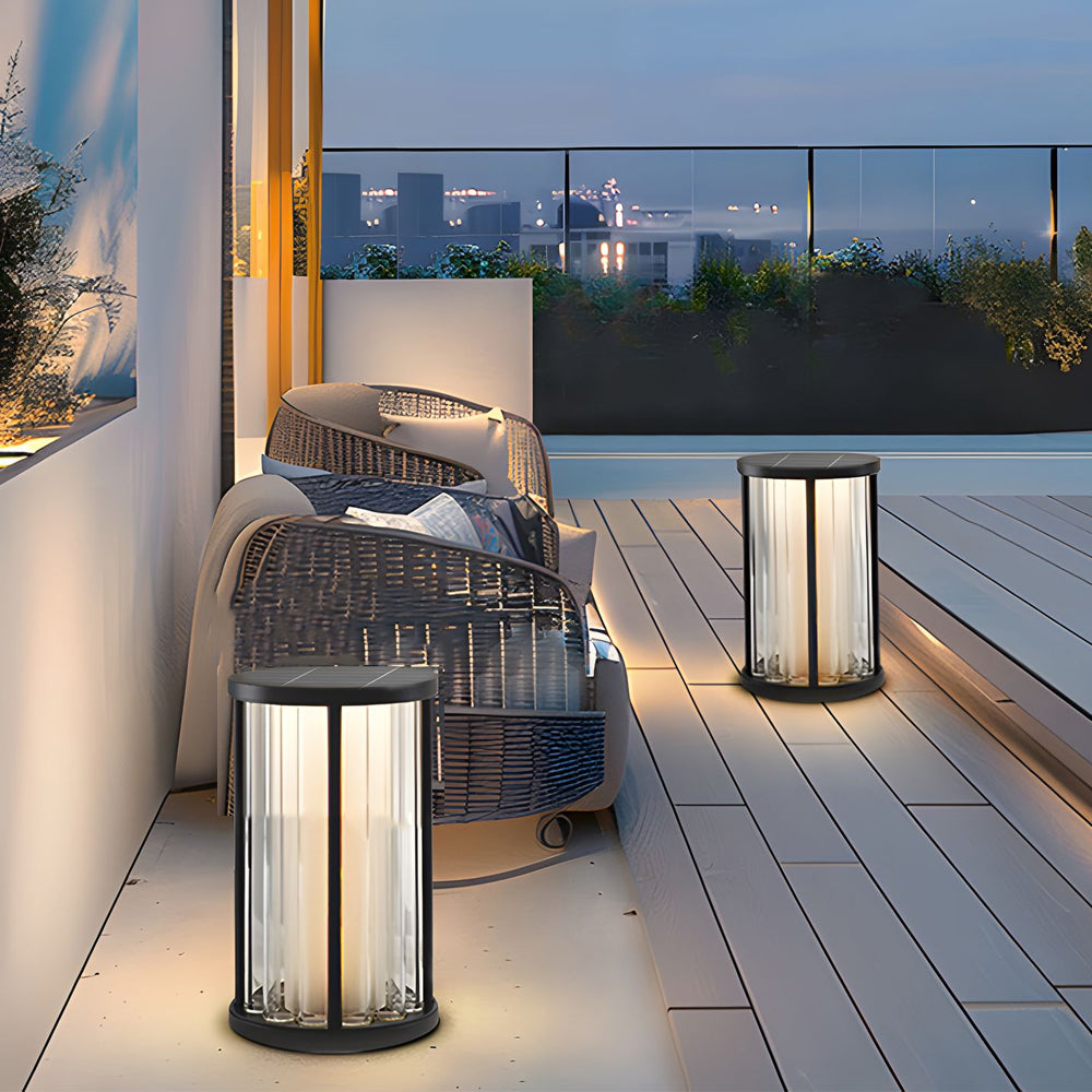 WINTERBOURNE SOLAR CYLINDER GARDEN LANTERN