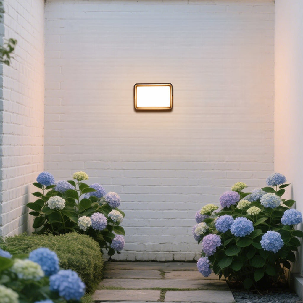 FENWICK SQUARE LED OUTDOOR LANTERN, WEATHER-RESISTANT AMBIENCE LIGHT