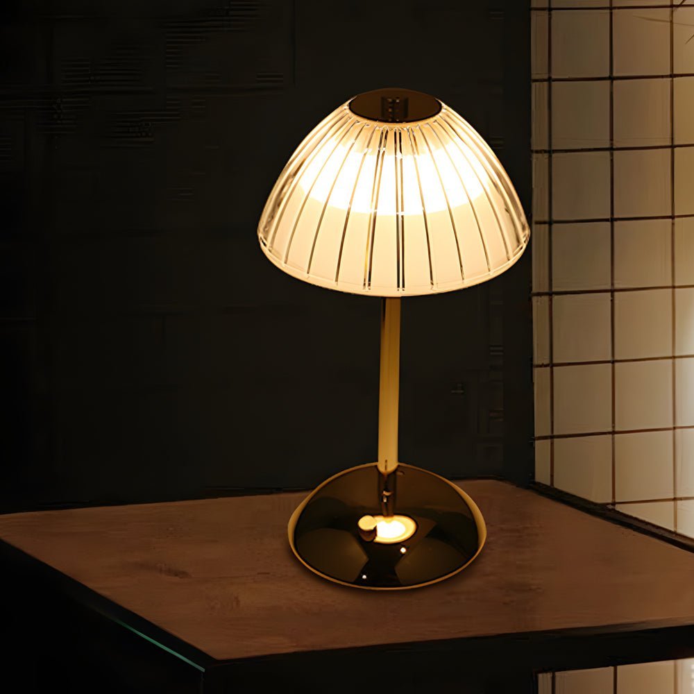 WINTERBORNE BATTERY-POWERED BRASS TABLE LANTERN