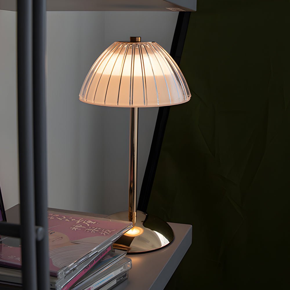 WINTERBORNE BATTERY-POWERED BRASS TABLE LANTERN