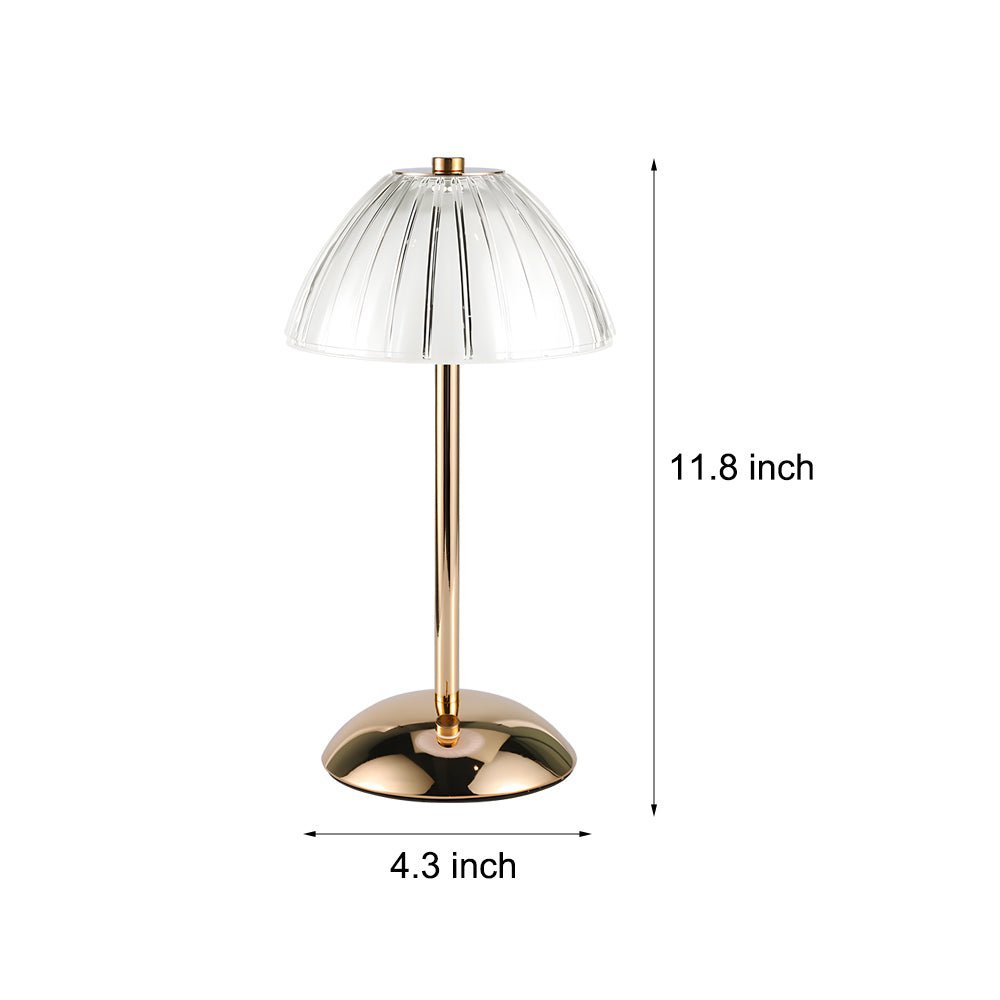 WINTERBORNE BATTERY-POWERED BRASS TABLE LANTERN