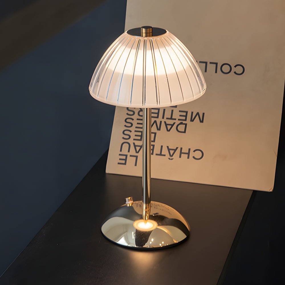 WINTERBORNE BATTERY-POWERED BRASS TABLE LANTERN