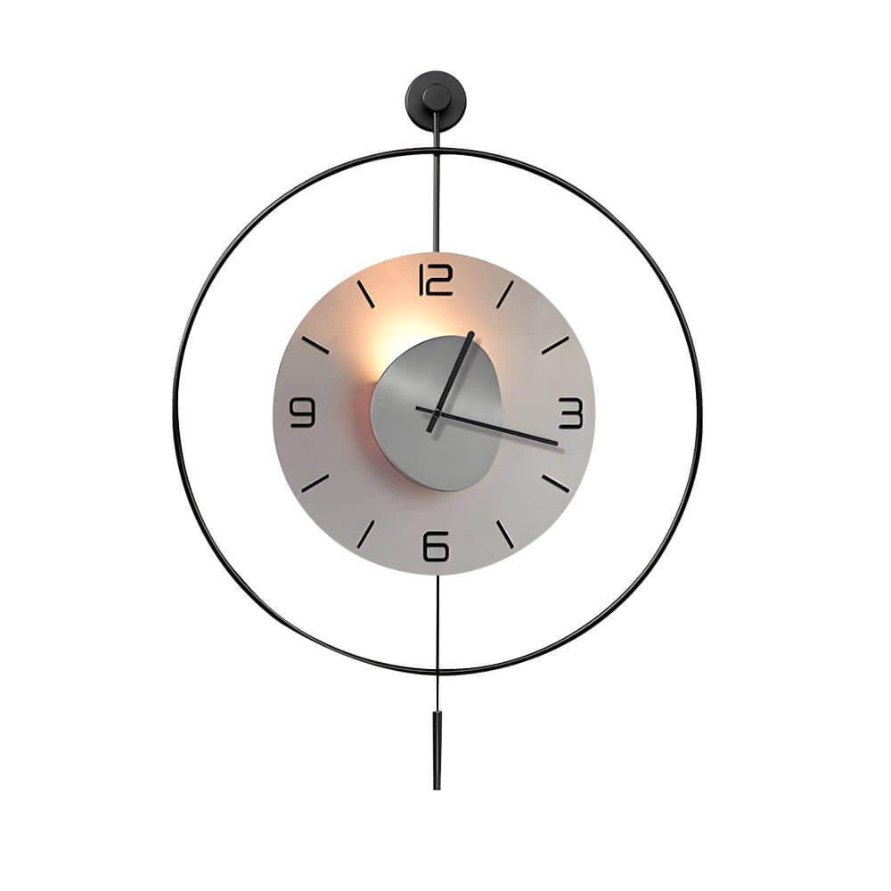 WINCHESTER METAL CIRCULAR LED TIMEPIECE WITH HANGING DESIGN