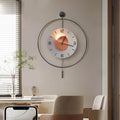 WINCHESTER METAL CIRCULAR LED TIMEPIECE WITH HANGING DESIGN