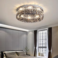 CHATEAUX LUMINAIRE CRYSTAL-ENCRUSTED CEILING FIXTURE
