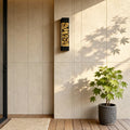 WINTERBOURNE CRYSTAL-ENCASED OUTDOOR LED WALL LANTERN