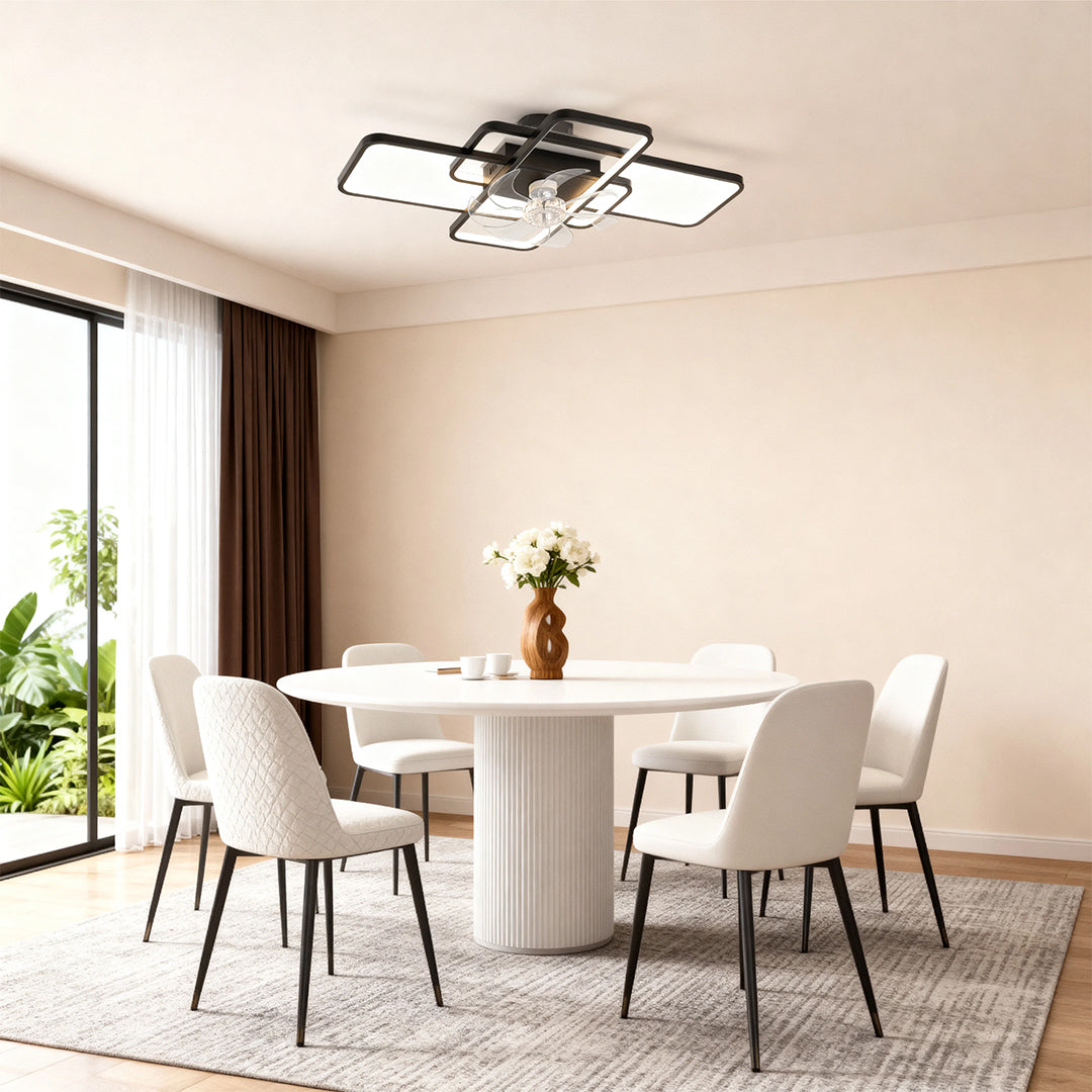 FARNWORTH ACRYLIC SHADE CEILING FAN WITH ILLUMINATION