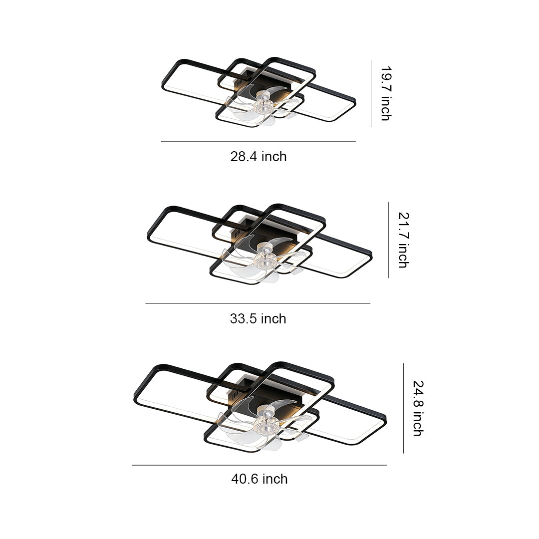 FARNWORTH ACRYLIC SHADE CEILING FAN WITH ILLUMINATION
