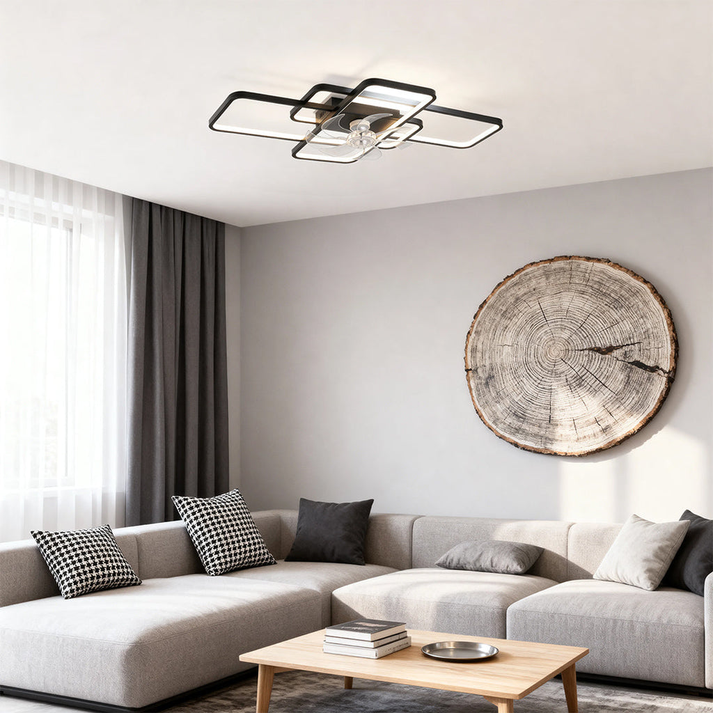 FARNWORTH ACRYLIC SHADE CEILING FAN WITH ILLUMINATION