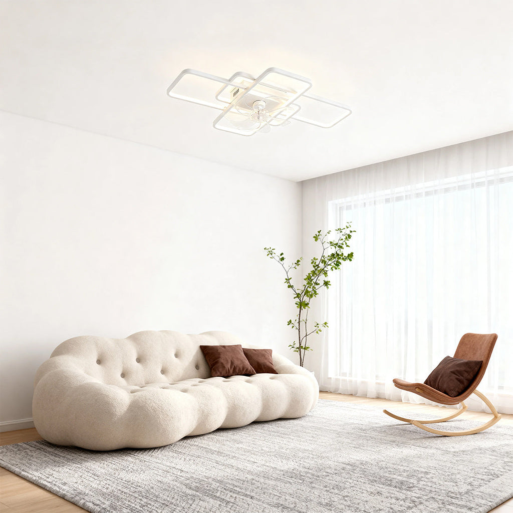 FARNWORTH ACRYLIC SHADE CEILING FAN WITH ILLUMINATION