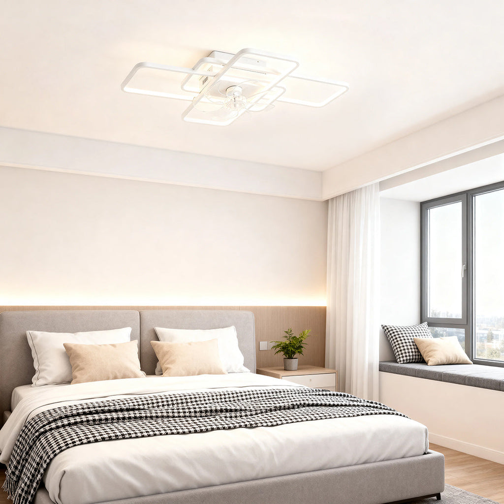 FARNWORTH ACRYLIC SHADE CEILING FAN WITH ILLUMINATION