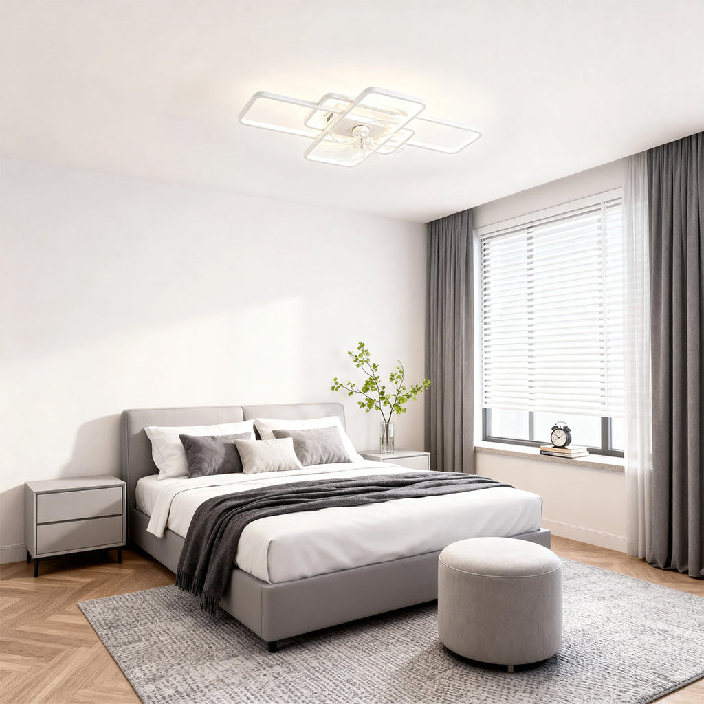 FARNWORTH ACRYLIC SHADE CEILING FAN WITH ILLUMINATION