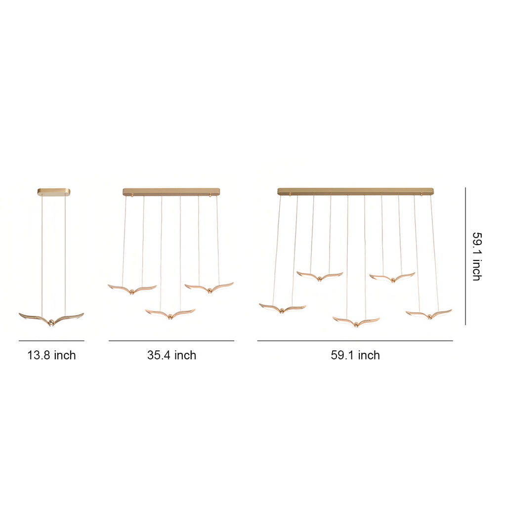 WINDSOR GULL WING LED CEILING LANTERN