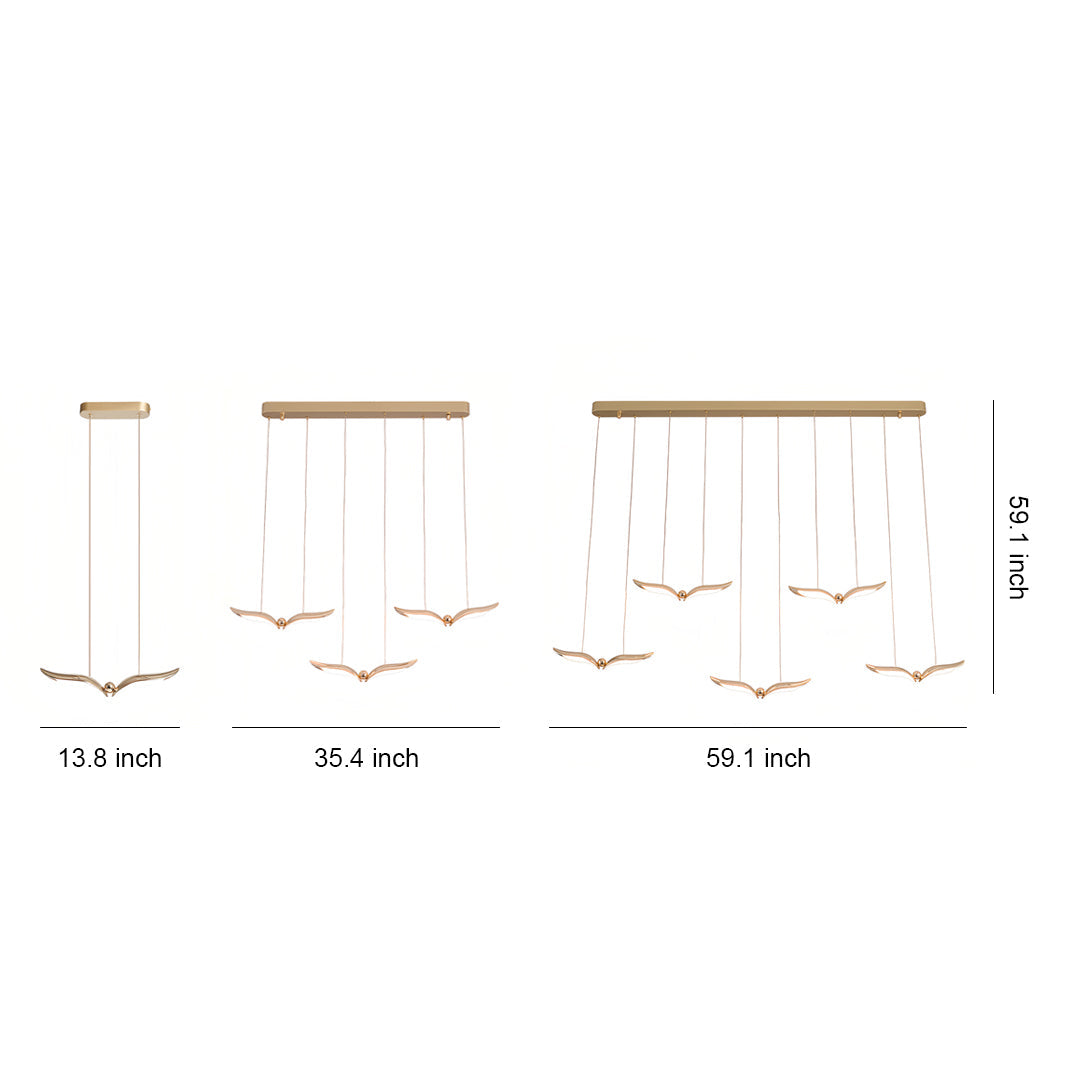WINDSOR GULL WING LED CEILING LANTERN