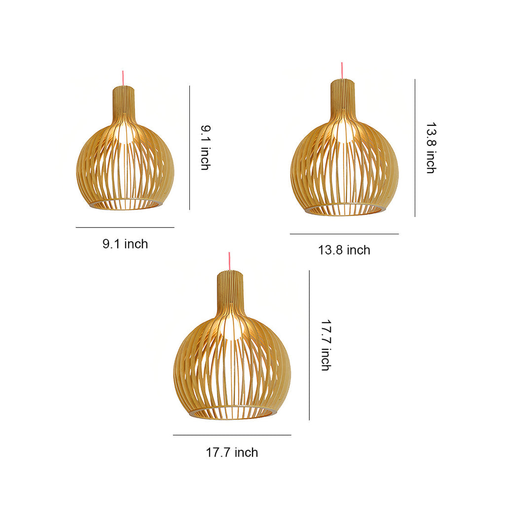 WINDSOR AVIAN WOODEN PENDANT LUMINAIRE