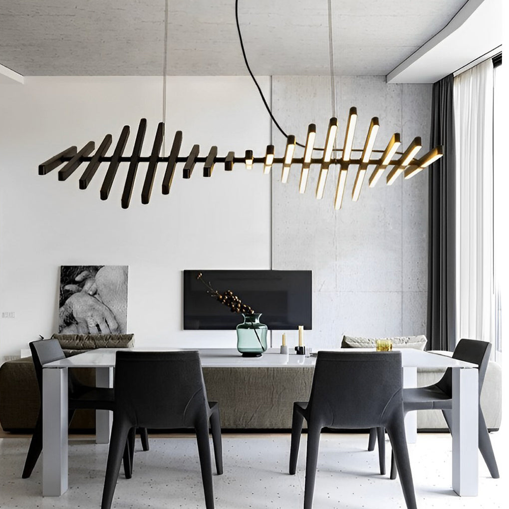 RAVENSTHORPE NORDIC FISHBONE LINEAR CEILING LANTERN
