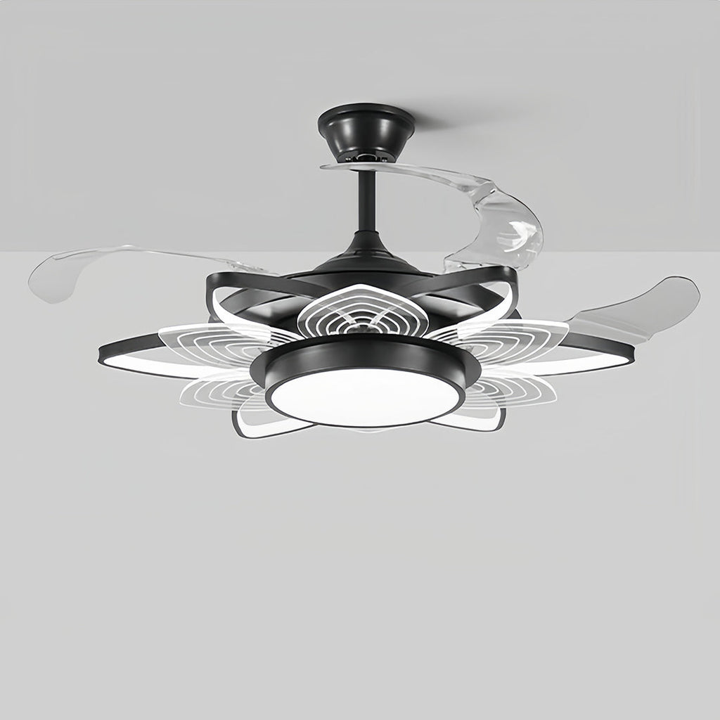 WINCHESTER BLACK IRON CEILING FAN WITH INTEGRATED LIGHTING