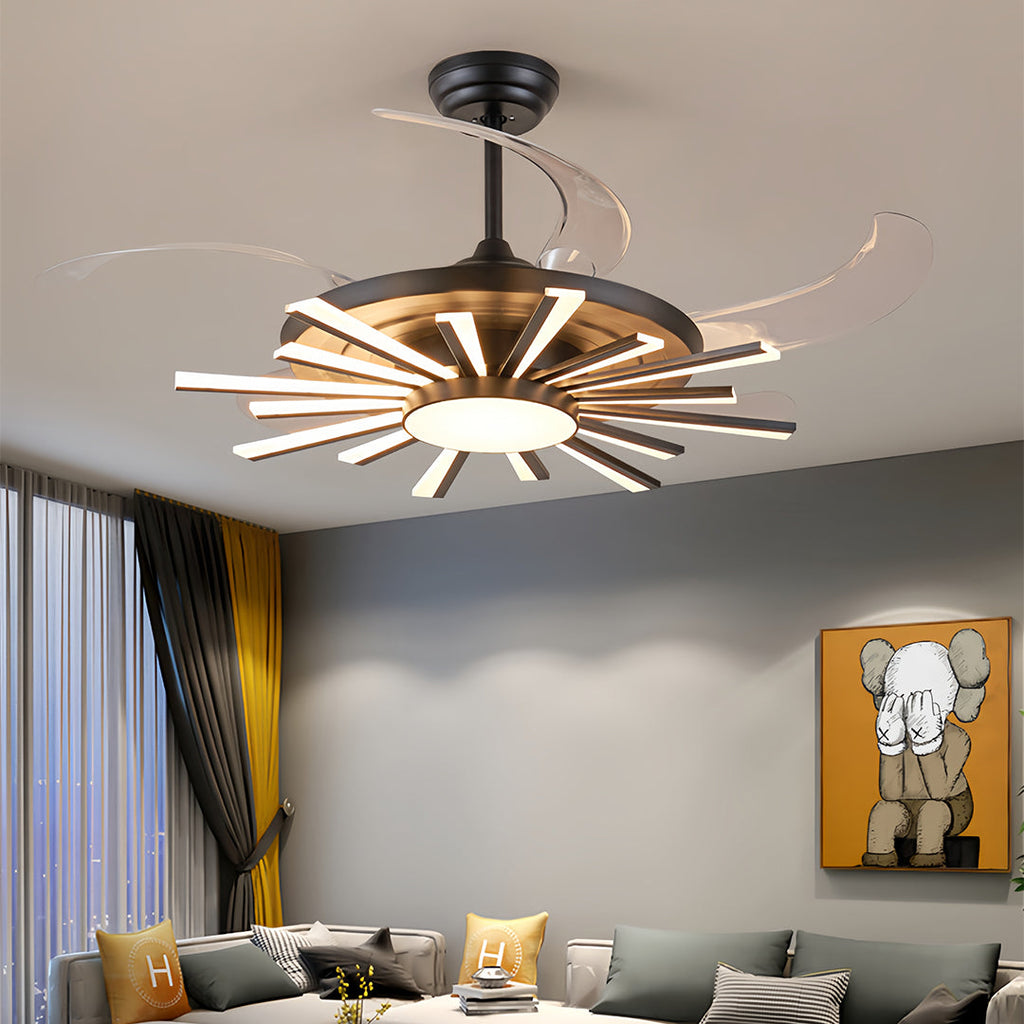 THORNBURY IRON MULTI-ARM CEILING LIGHT WITH INTEGRATED LAMPING