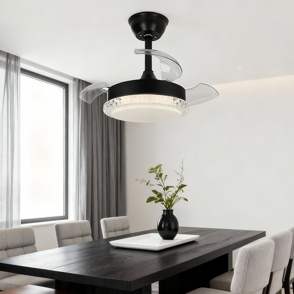 WINTERBOURNE TRIO BLADES FLUSH-MOUNTED CEILING LIGHT FAN