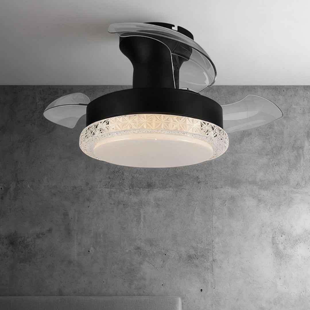 WINTERBOURNE TRIO BLADES FLUSH-MOUNTED CEILING LIGHT FAN