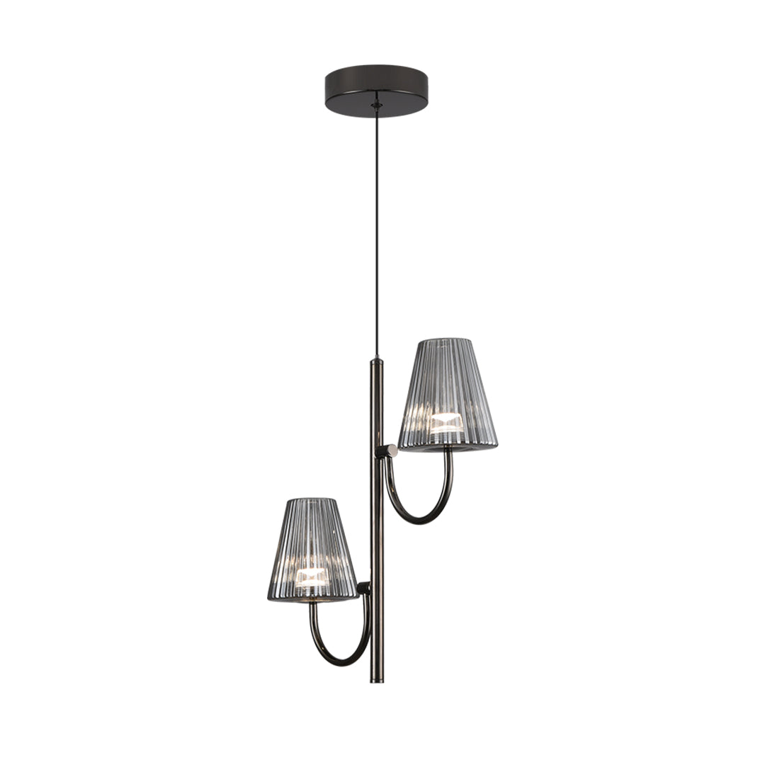 WINTHORPE BLACK METAL LED HANGING LANTERN