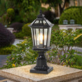 WINDSOR SOLAR GARDEN COLUMN LIGHTS WITH WATERPROOF DESIGN