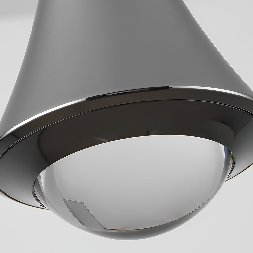 RAVENHURST MODERN BLACK CONE LED CEILING LANTERN