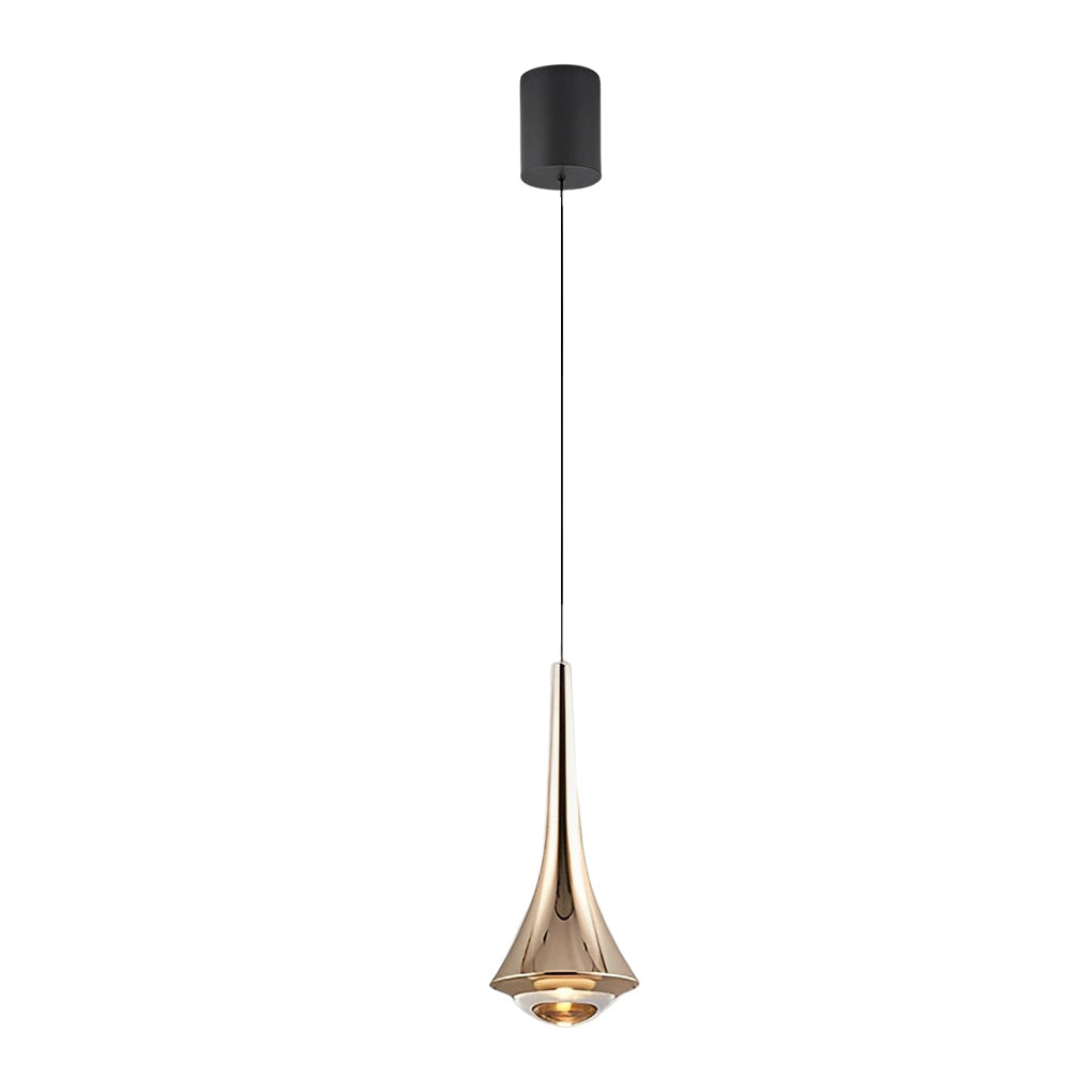 RAVENHURST MODERN BLACK CONE LED CEILING LANTERN
