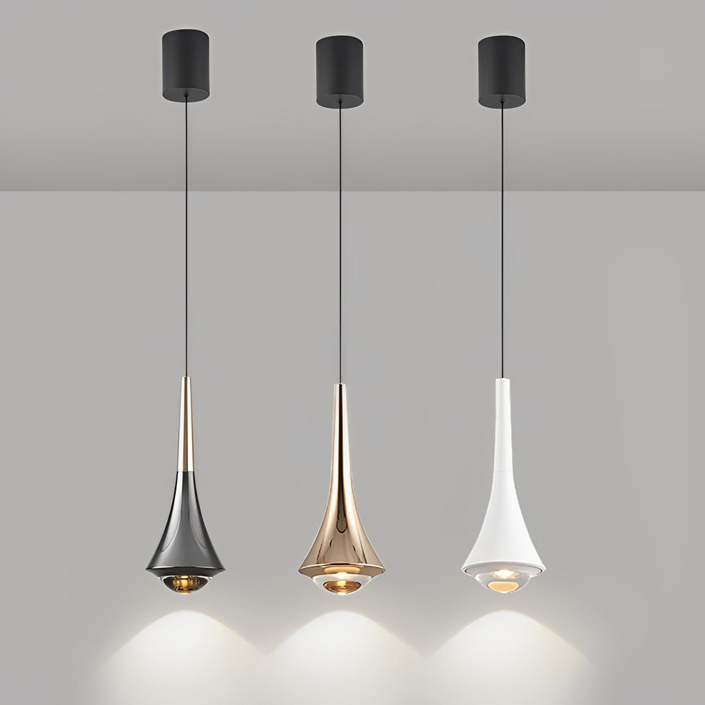 RAVENHURST MODERN BLACK CONE LED CEILING LANTERN