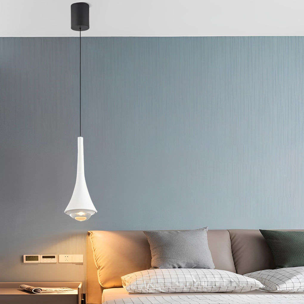 RAVENHURST MODERN BLACK CONE LED CEILING LANTERN