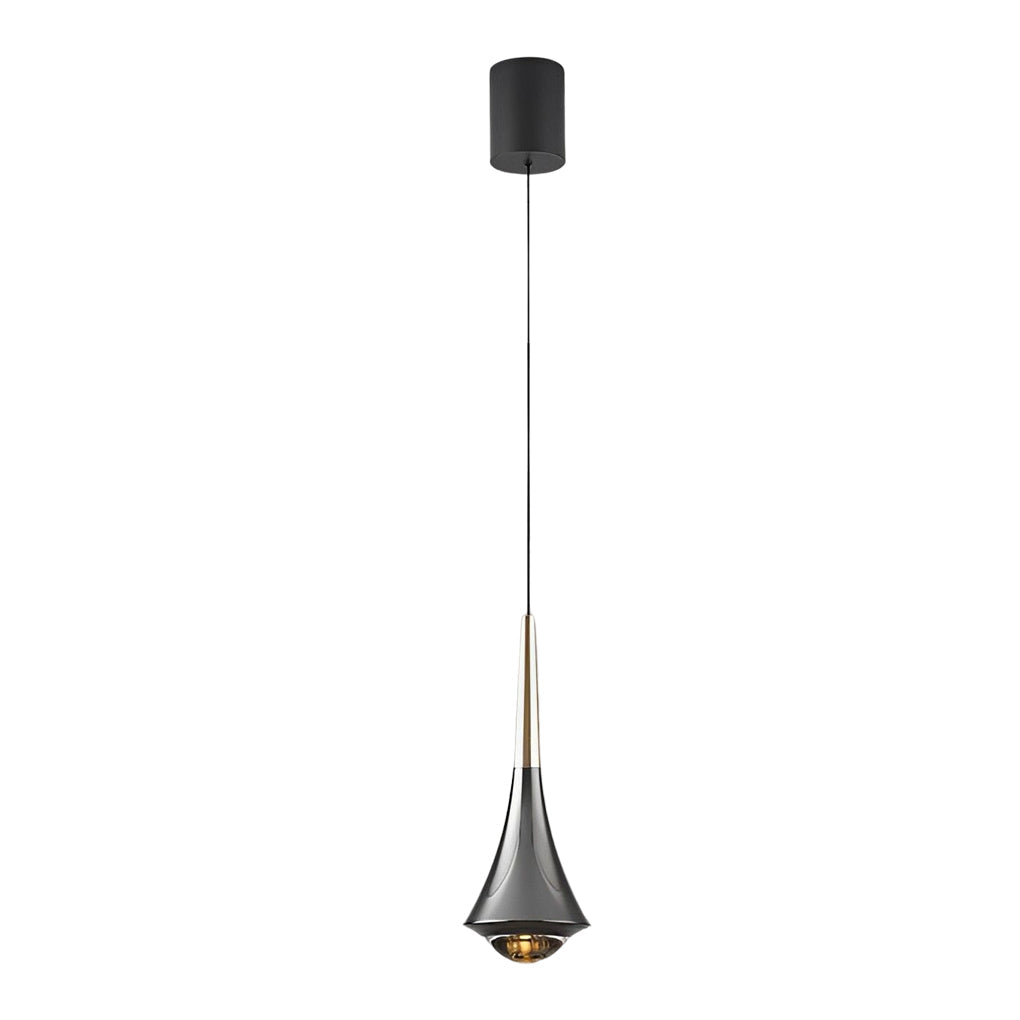 RAVENHURST MODERN BLACK CONE LED CEILING LANTERN