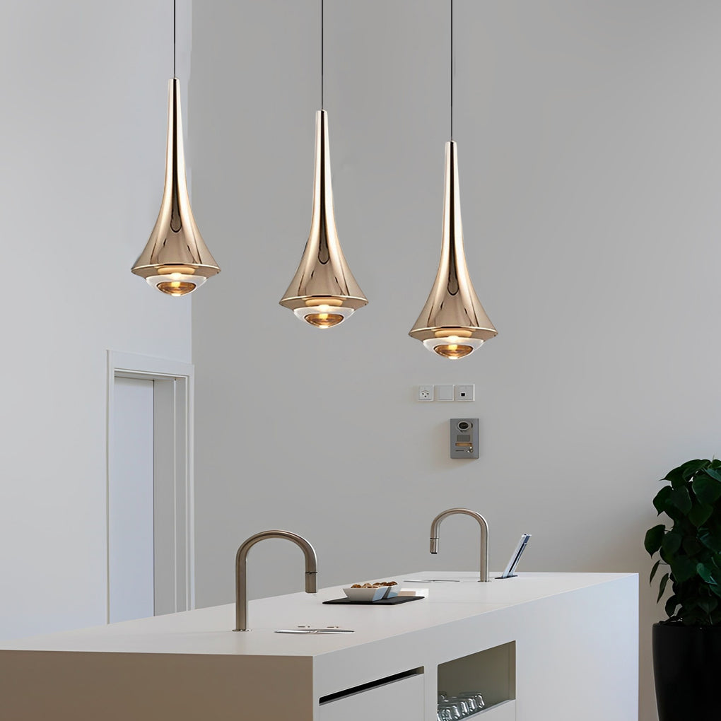RAVENHURST MODERN BLACK CONE LED CEILING LANTERN