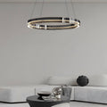 RAVENHALL BLACK CRYSTAL RING PENDANT LIGHT