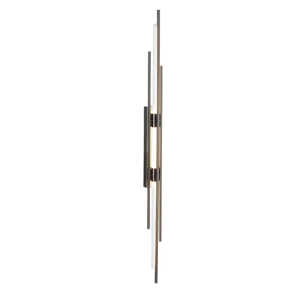 1. **WILLOUGHBY TRIO-TONE ACRYLIC WALL SCONCE**  
   A striking fusion of black, gold, and copper finishes, this modern LED wall sconce adds a contemporary flair to any space.

2. **CAVENDISH MODERNIST IRON WALL LANTERN**  
   Crafted from durable iron wi