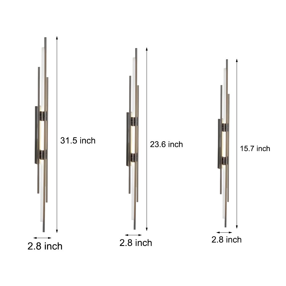 1. **WILLOUGHBY TRIO-TONE ACRYLIC WALL SCONCE**  
   A striking fusion of black, gold, and copper finishes, this modern LED wall sconce adds a contemporary flair to any space.

2. **CAVENDISH MODERNIST IRON WALL LANTERN**  
   Crafted from durable iron wi