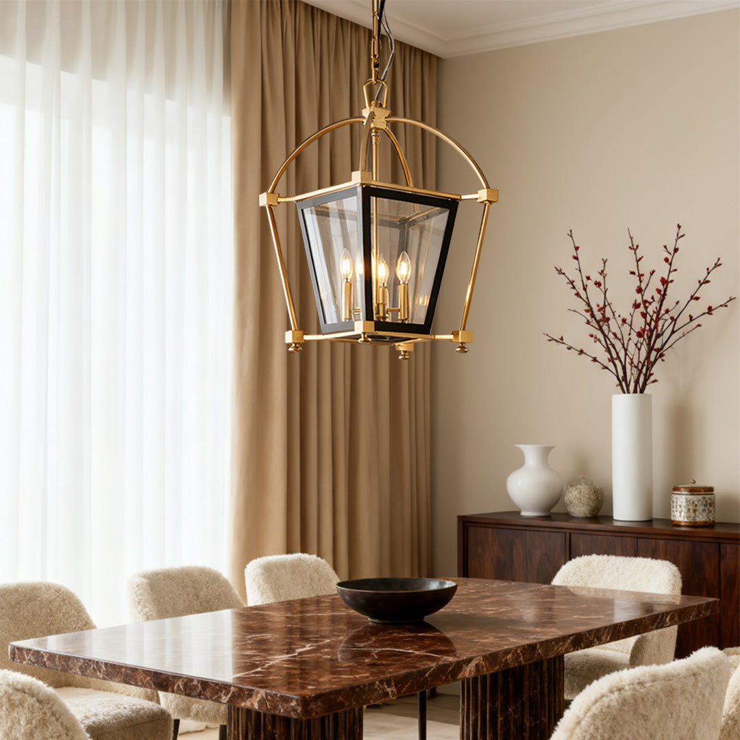 BRAMBLETON GILDED IRON HANGING LANTERN
