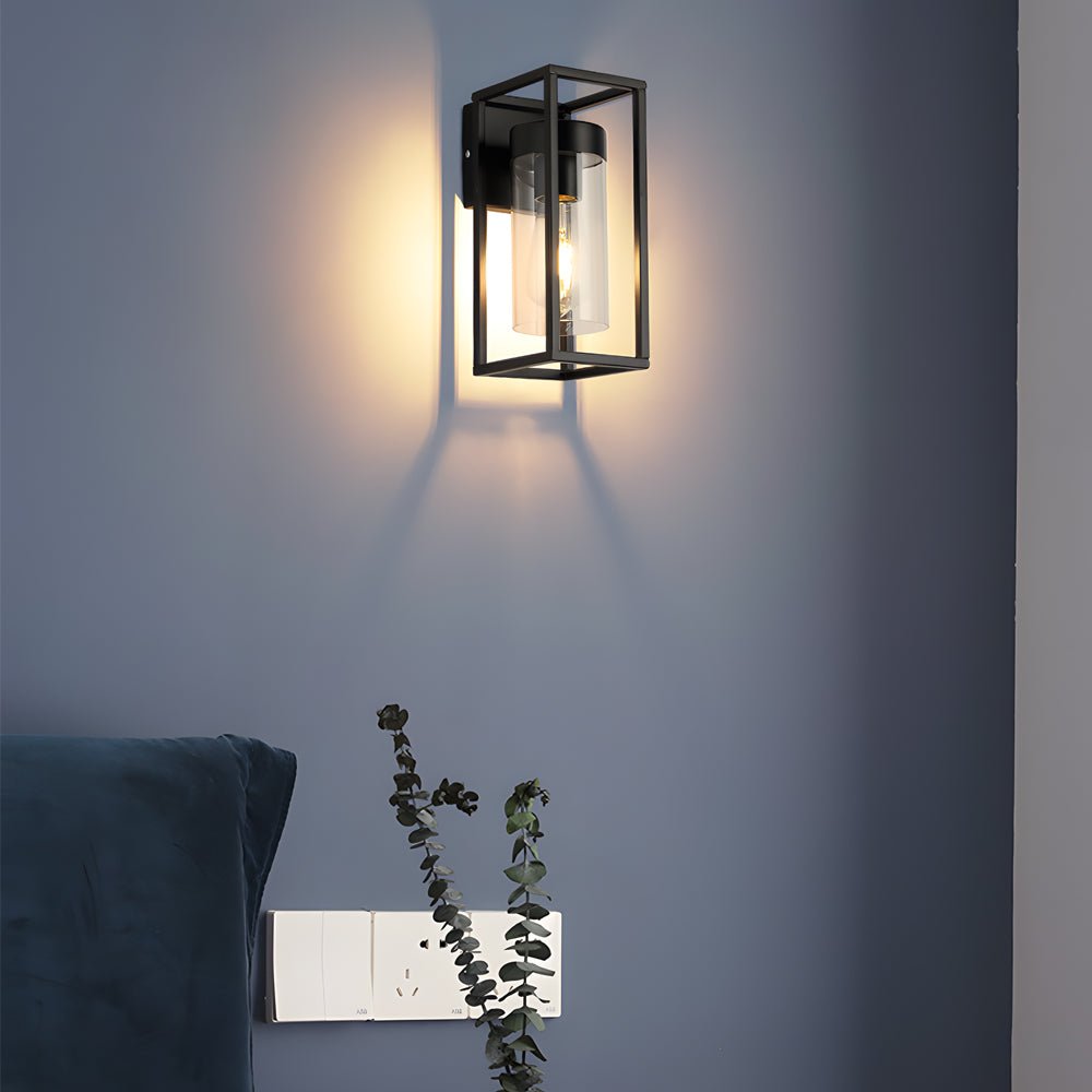 WHITECROSS VINTAGE GLASS INDUSTRIAL WALL LANTERN