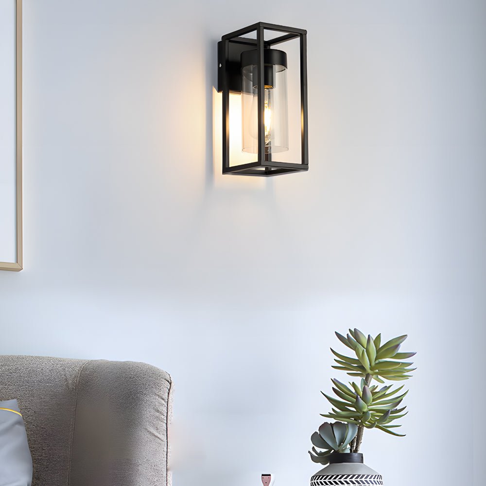 WHITECROSS VINTAGE GLASS INDUSTRIAL WALL LANTERN