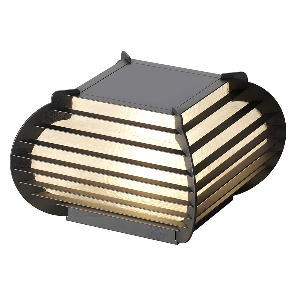 THORNBURY BLACK WOVEN SOLAR POST LIGHTING