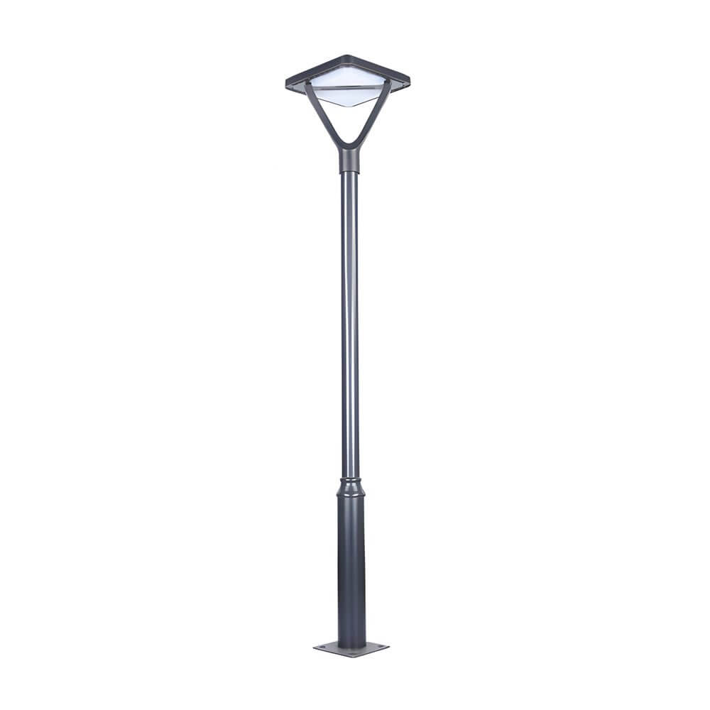 1. **WINSLOW SOLAR ILLUMINATION POST**  
   A refined solar lamp post designed to enhance outdoor spaces with a soft, ambient glow, featuring a sleek black finish and durable construction.

2. **HARTFIELD NIGHTSCAPE LANTERN**  
   This sophisticated stree
