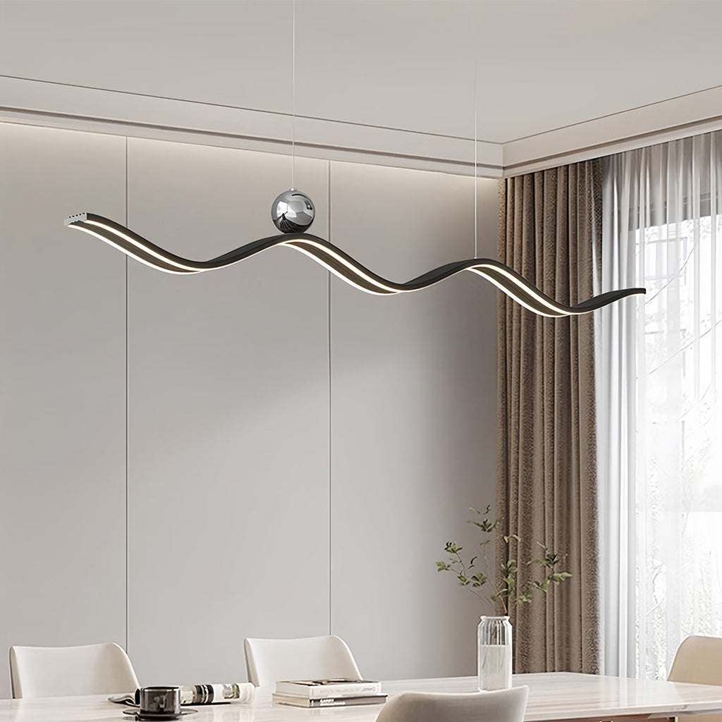 WHITBY WAVE MODERN PENDANT LIGHT