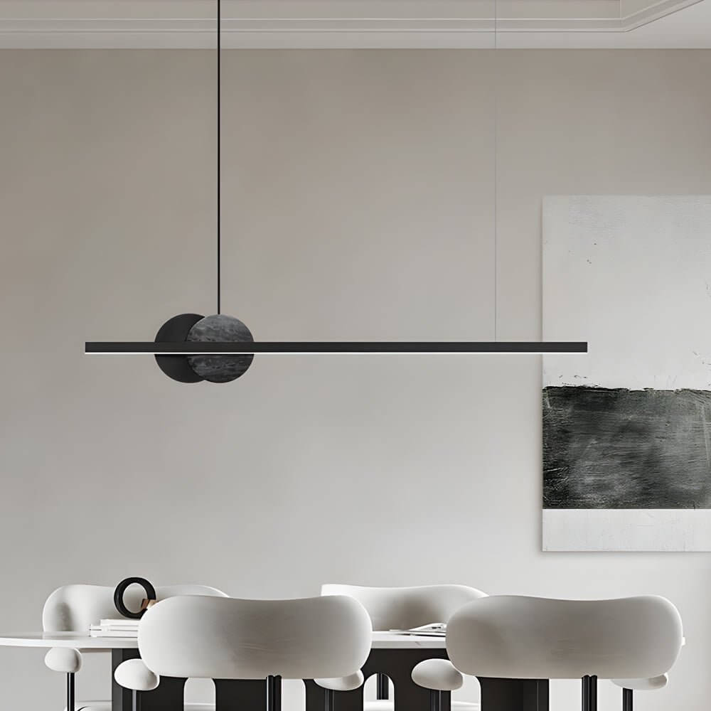 RAVENSDALE MARBLE ORB LED HANGING LIGHT