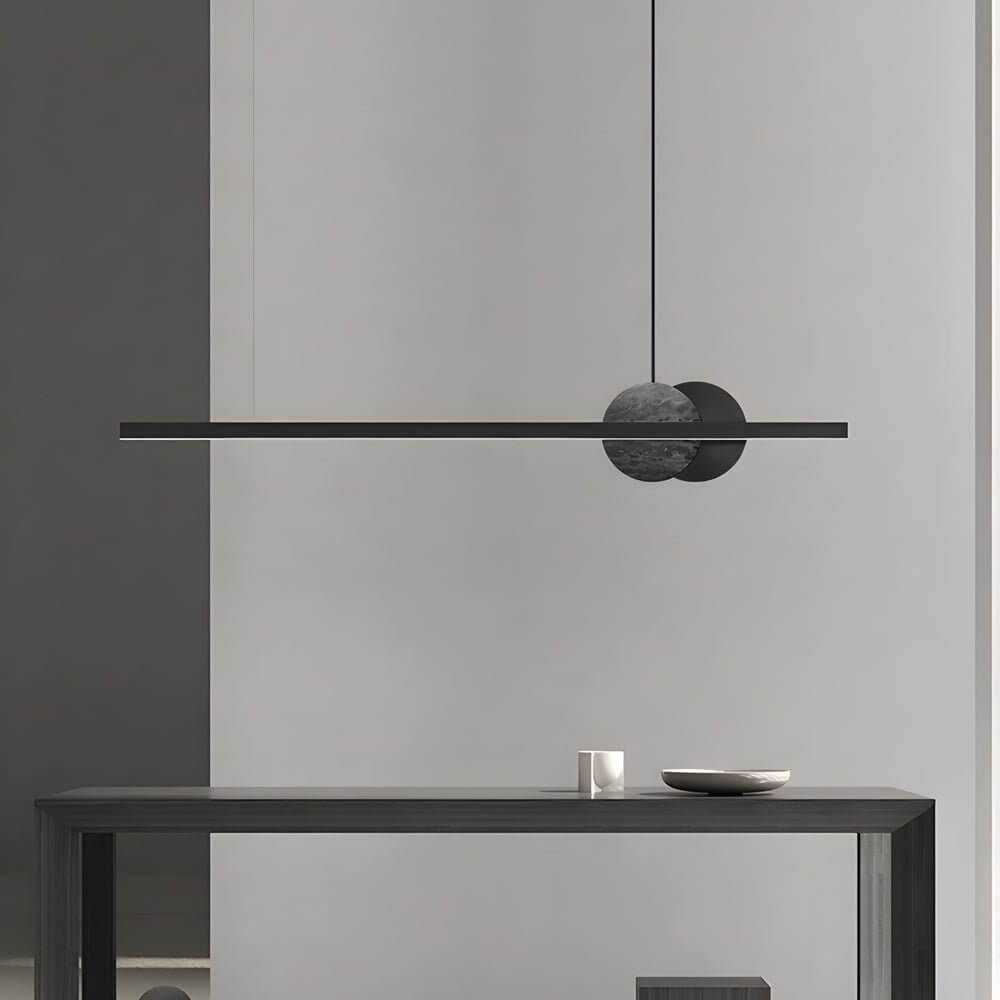WINDSOR MARBLE CIRCLE LED HANGING LIGHT