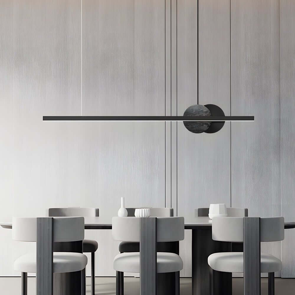 WINDSOR MARBLE CIRCLE LED HANGING LIGHT