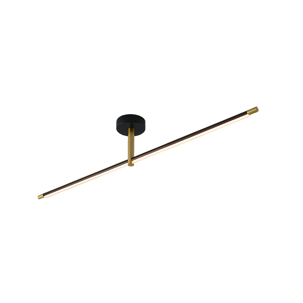 FENWICK MODERNIST BLACK AND GOLD LED CEILING LIGHT
